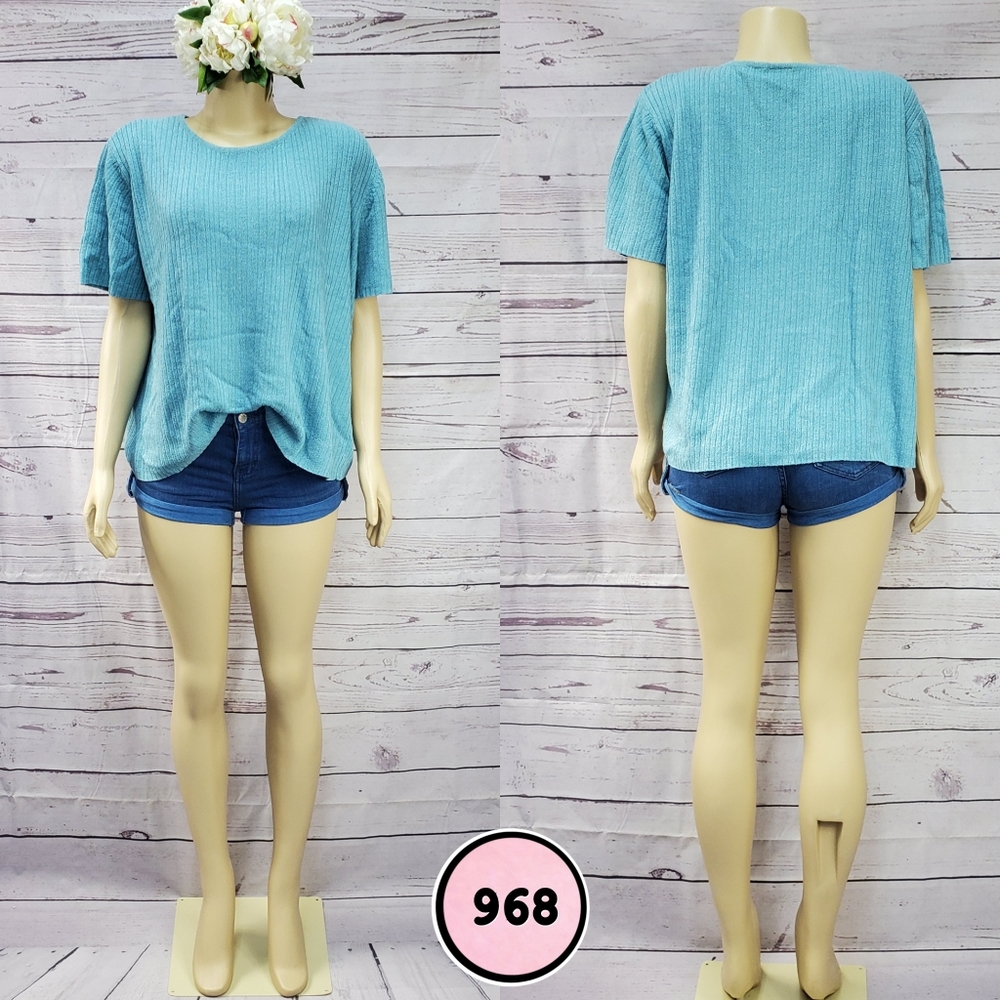 Emma James Large Knit Blouse Soft Casual Women Everyday Chic Top